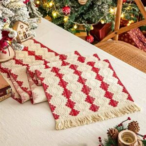 Christmas Striped Table Runner